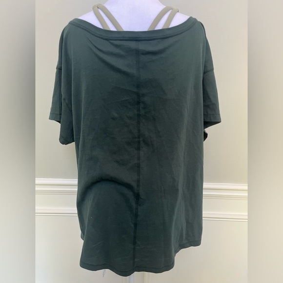 Fabletics Dark Green Oversized Tee S - Picture 8 of 10